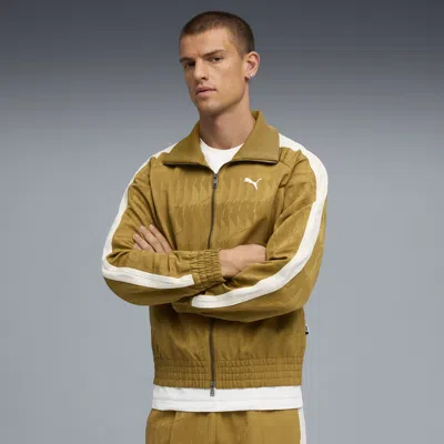 Puma The Neverworn Vi T7 Track Jacket Men In Gold
