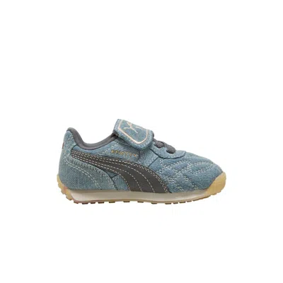 Pre-owned Puma The Smurfs X Fenty X Avanti Ls Stitched Toddler 'slate Sky Denim' | Blue | Infant Size 9