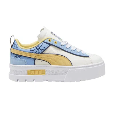 Pre-owned Puma The Smurfs X Wmns Mayze 'white Flaxen'