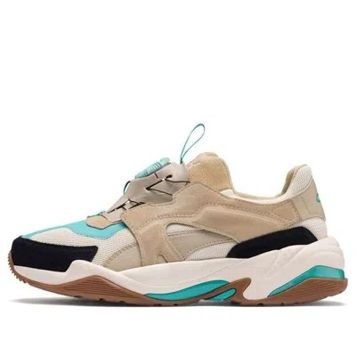 Puma Thunder Disc Low Top Shoes/sneakers Unisex Gray Khaki In Multi