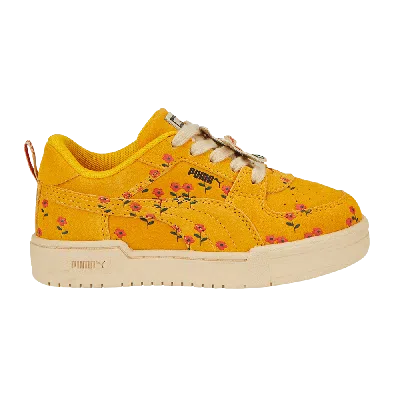 Pre-owned Puma Tinycottons X Ca Pro Little Kid 'floral' In Yellow