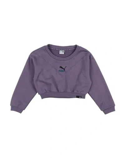 Puma Babies'  Toddler Girl Sweatshirt Mauve Size 6 Cotton, Polyester In Purple