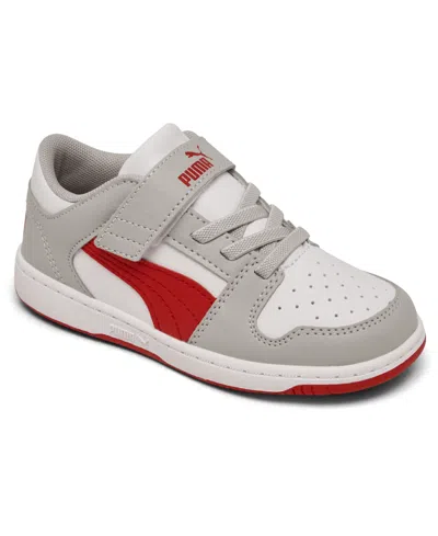 Puma Babies' Toddler Kid's Rebound Layup Low Fastening Strap Casual Sneakers From Finish Line In White