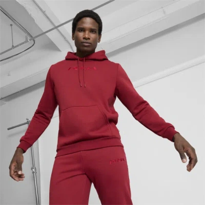 Puma Tonal Graphic Hoodie In Intense Red
