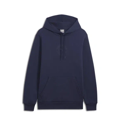 Puma Tonal Logo Men's Hoodie In Navy