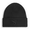 Puma Tonal Rib Cuff Beanie Hat Unisex In Black