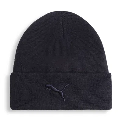 Puma Tonal Rib Cuff Beanie Hat Unisex In Blue