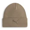 Puma Tonal Rib Cuff Beanie Hat Unisex In Brown