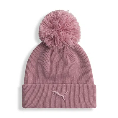 Puma Tonal Ribbed Lurex Knit Bean Women In Pink