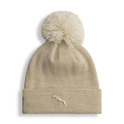 Puma Tonal Ribbed Lurex Knit Bean Women In White