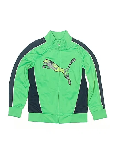 Pre-owned Puma Kids' Track Jacket In Green