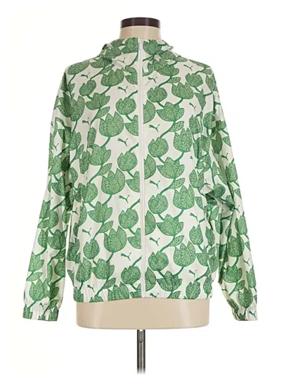 Pre-owned Puma Track Jacket In Green