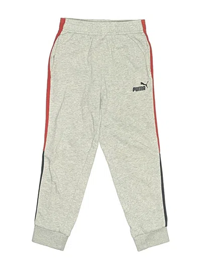 Pre-owned Puma Kids' Track Pants In Gray