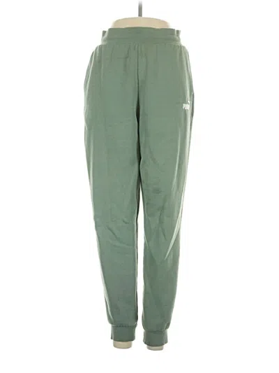 Pre-owned Puma Track Pants In Green
