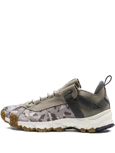 Puma Trailfox Camouflage-patterned Trail Trainers In Gray