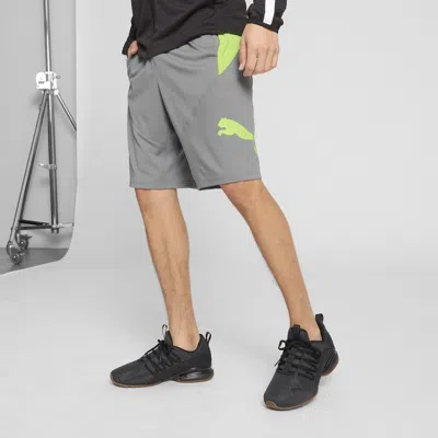 Puma Train 10" Men's Shorts In Gray