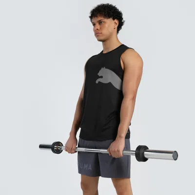 Puma Train All Day Big Logo Tank Top Men In Black