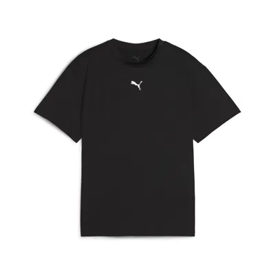 Puma Train All Day Essentials Big Kids' T-shirt In Black