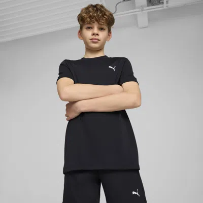 Puma Evostripe Big Kids' T-shirt In Black