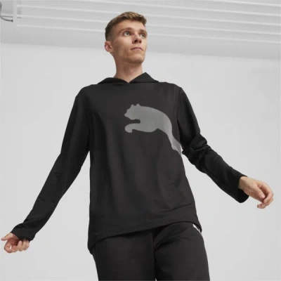 Puma Train All Day Men's Big Cat Men's Training Hoodie In Black
