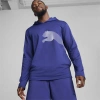 Puma Train All Day Men's Big Cat Men's Training Hoodie In Lapis Lazuli