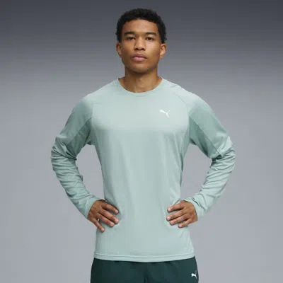 Puma Train All Day Tech Men's Long Sleeve Training T-shirt In Green
