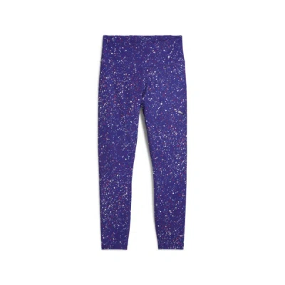 Puma Train Fave Women's High Waisted 7/8 Training Tights In Lapis Lazuli-stars Aop