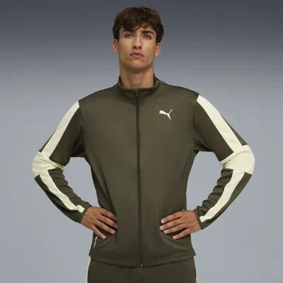 Puma Train Favorite Men's Zip-up Training Jacket In Green