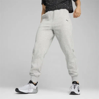 Puma Train Favorite Women's Fleece Training Pants In Light Gray Heather