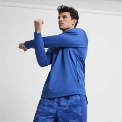 Puma Train Off Season Men's Training Hoodie In Cobalt Glaze