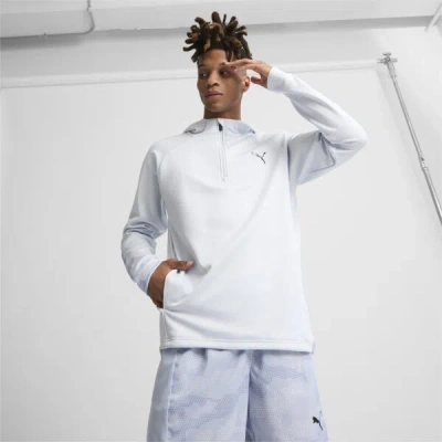 Puma Train Off Season Men's Training Hoodie In Silver Mist