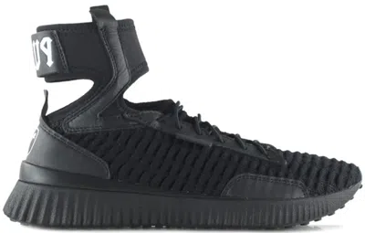 Pre-owned Puma Trainer Mid Rihanna Fenty Black (women's) Sneakers In  Black/ White