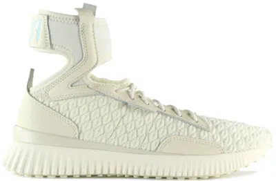 Pre-owned Puma Trainer Mid Rihanna Fenty (women's) Sneakers In Vanilla Ice/sterling Blue