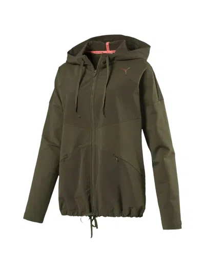 Puma Transition Full-zip Jacket In Green