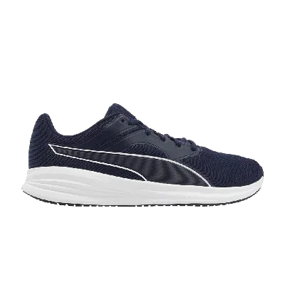 Pre-owned Puma Transport 'peacoat White' In Blue