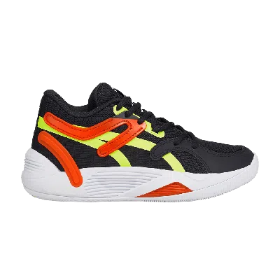 Pre-owned Puma Trc Blaze Court Big Kid 'black Cherry Tomato'