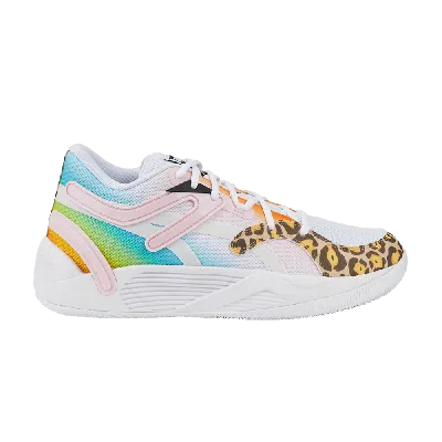 Pre-owned Puma Trc Blaze Court 'leopard' In White