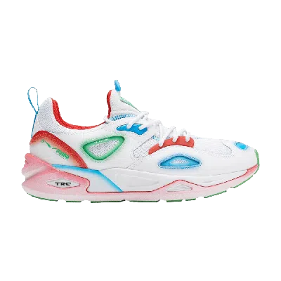 Pre-owned Puma Trc Blaze 'neon' In White