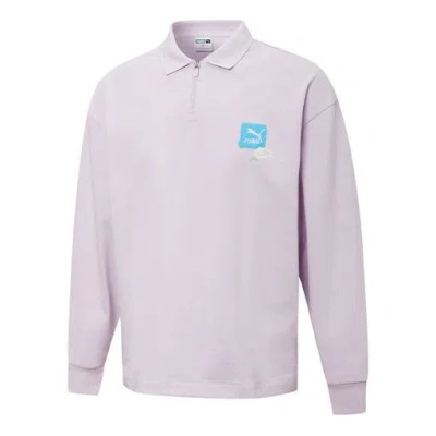 Puma Trend Graphic Logo Sweatshirt 'purple'