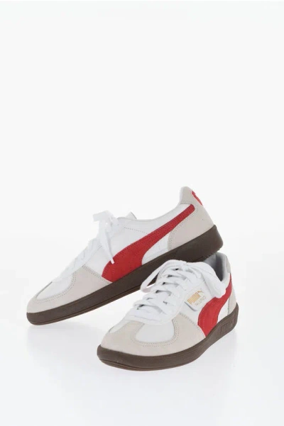 Puma Tricolor Leather And Suede Palermo Low-top Trainers