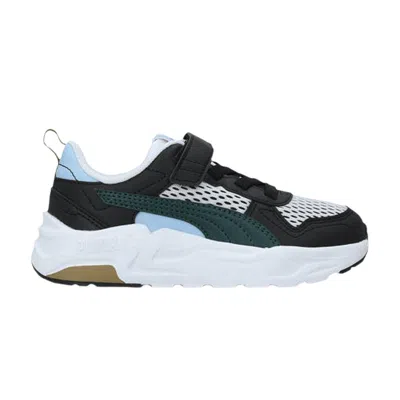 Pre-owned Puma Trinity 2 Lt Run Fun Ac+ Ps 'white Green Terrain Black' | Kid's Size 12.5