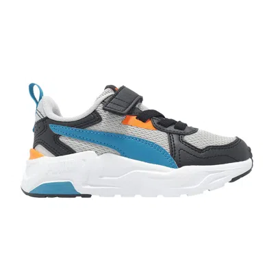 Pre-owned Puma Trinity Lite Ac+ Little Kid 'white Black Blue' | Grey | Kid's Size 2