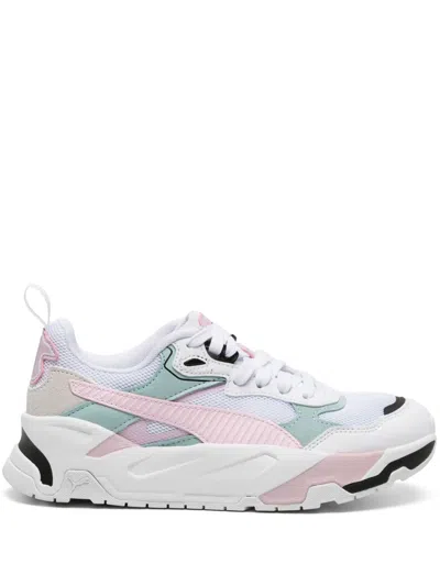 Puma Trinity Mesh Sneakers In White