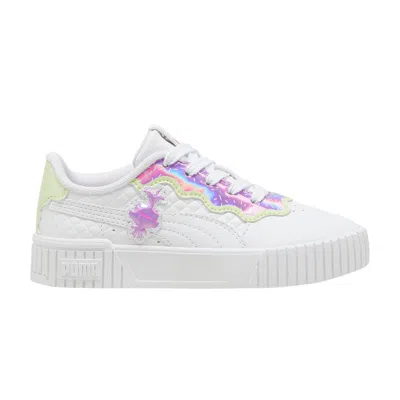 Pre-owned Puma Trolls X Carina 2.0 Little Kid 'queen Poppy' | White | Kid's Size 2.5