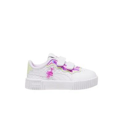 Pre-owned Puma Trolls X Carina 2.0 Toddler 'queen Poppy' | White | Infant Size 7