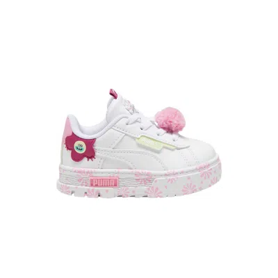 Pre-owned Puma Trolls X Mayze Crashed Toddler 'queen Poppy' | White | Infant Size 4
