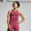 Shop Puma Tropical Women's Graphic Crop Tank Top In Red