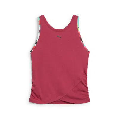 Puma Tropical Women's Graphic Crop Tank In Pink