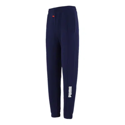 Puma Trousers Sport Jogging Pants 'navy' In Blue