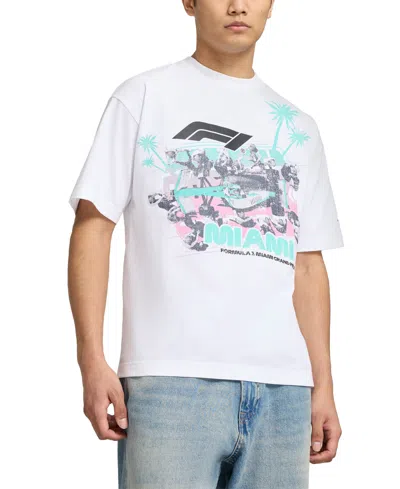 Puma True Fan Short Sleeve Miami Pitstop Graphic T-shirt In White